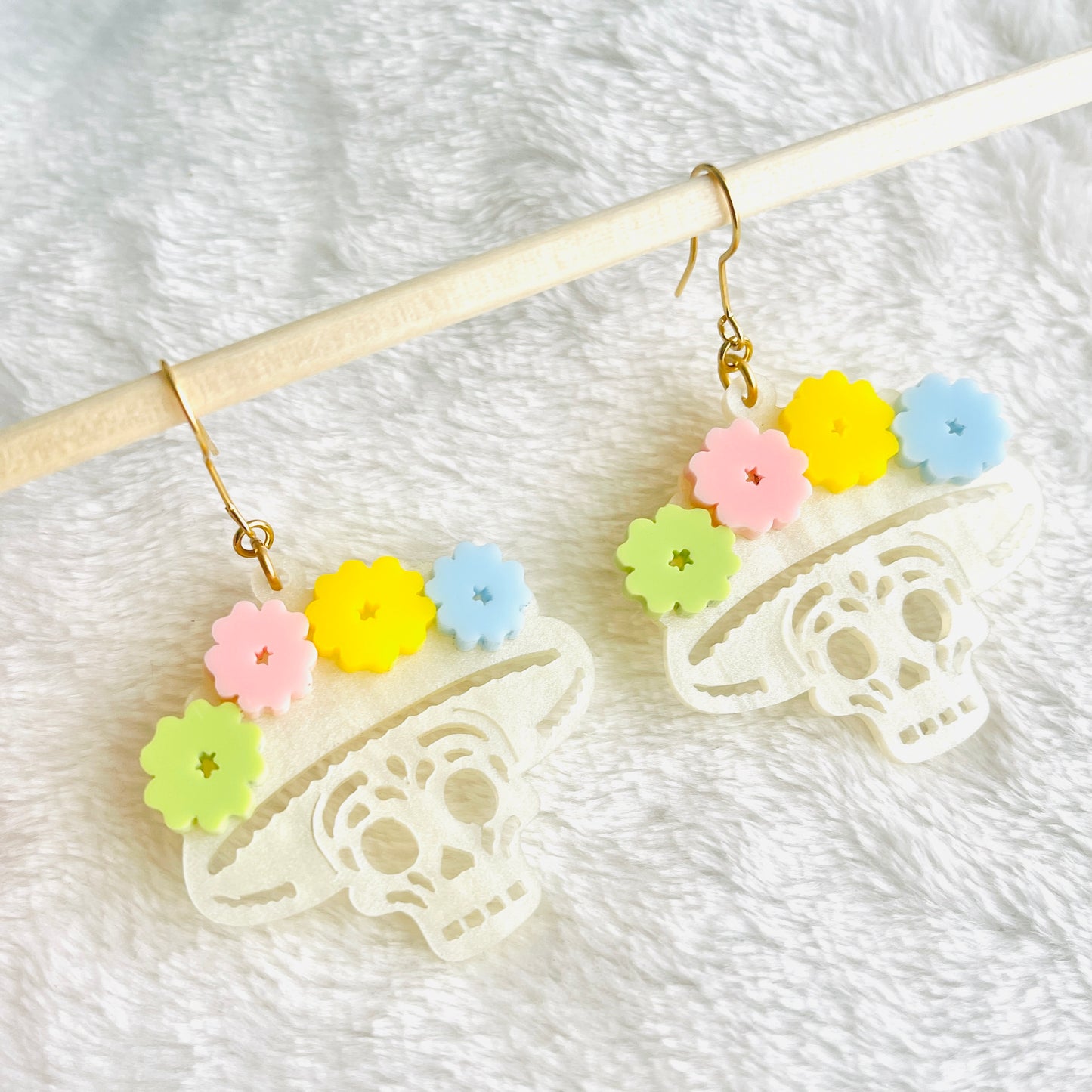 Aretes Catrina Flores