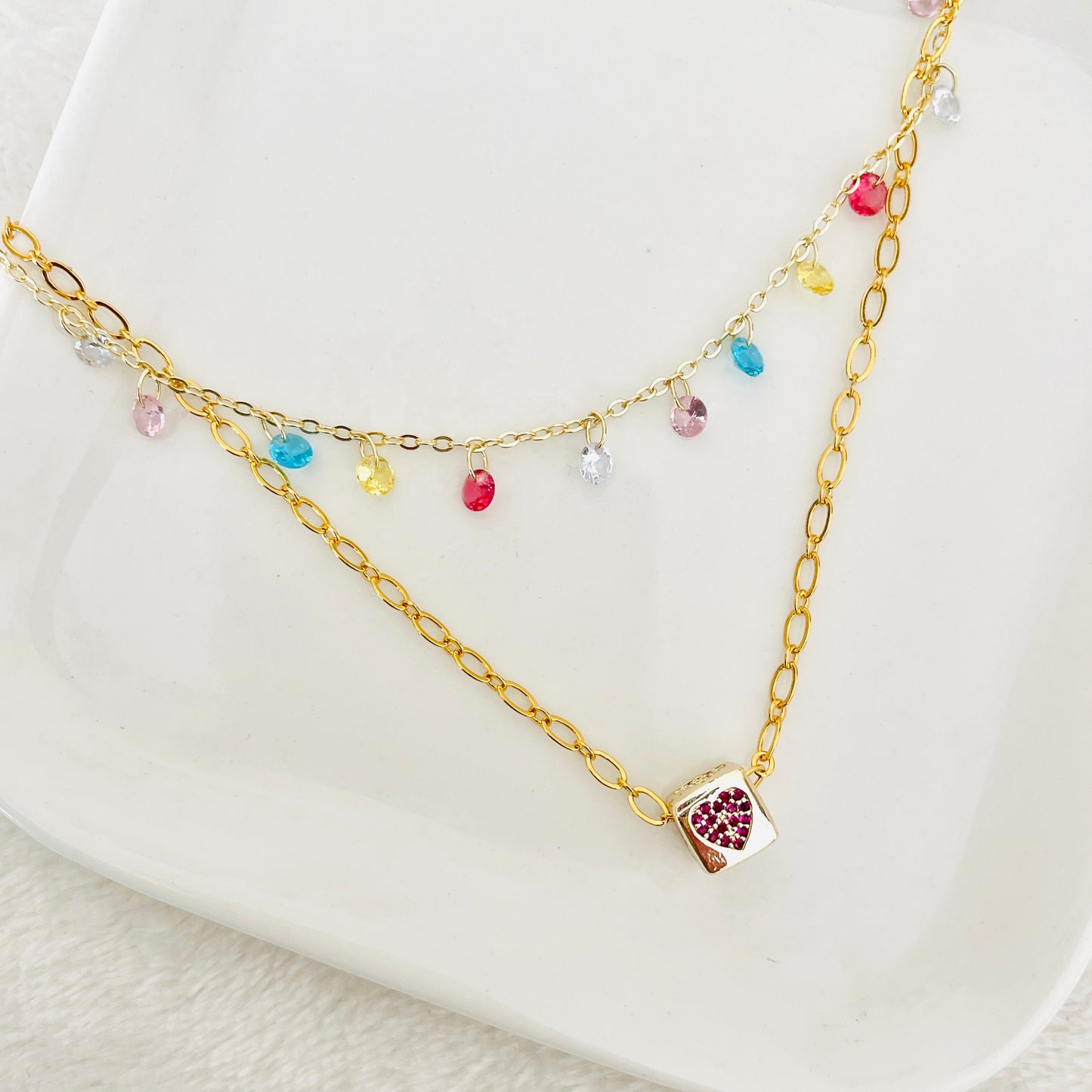 Cadena doble con Zirconias