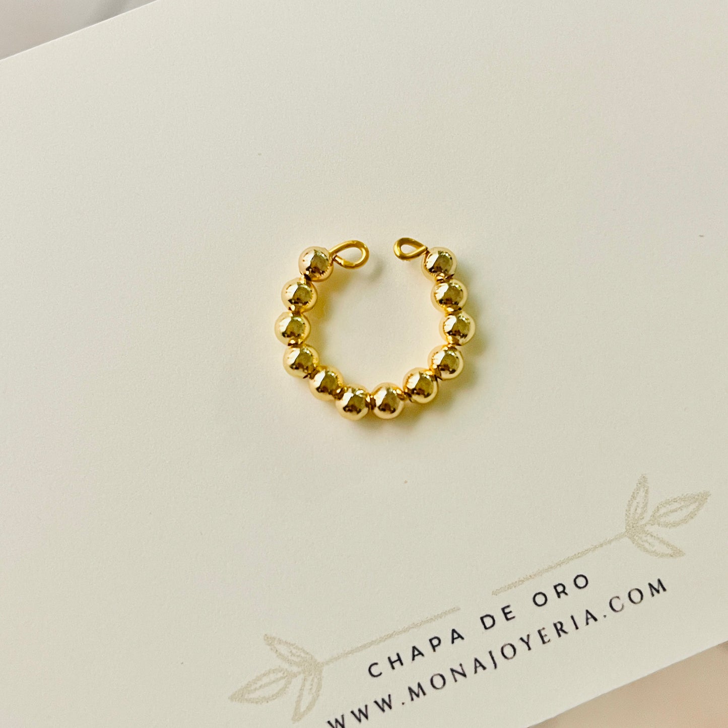 Ear cuff esferas