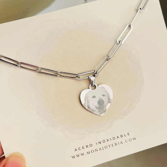 Corazón fotograbado