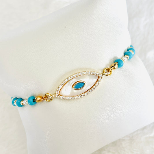 Pulsera Ojo Madre Perla