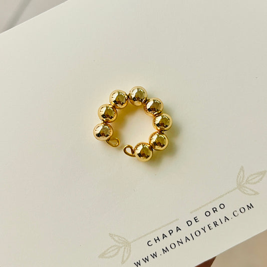 Ear cuff esferas